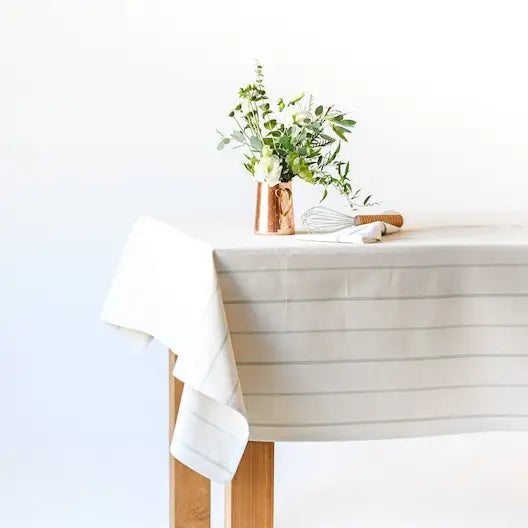 Simple English Striple Tablecloth Rove + Dwell